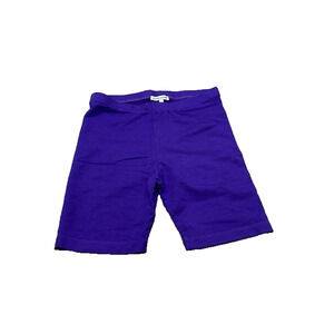Cotton Citizen Womens Bike Shorts Mid Rise Elastic Waist Cycling Purple Size S